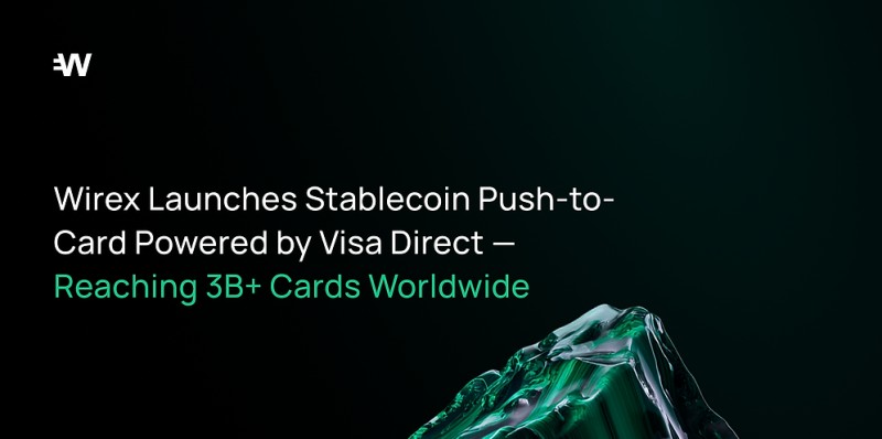 Wirex stablecoin push-to-card flow